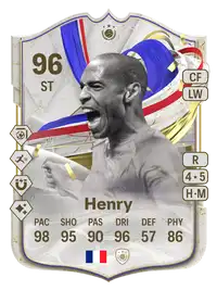 Thierry Henry Greats of the Game Icon EA FC 24 - 96 - Rating and Price ...