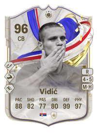 Nemanja Vidić Greats of the Game Icon 96 Overall Rating