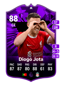 Diogo Jota FC Pro Open Jota 88 Overall Rating