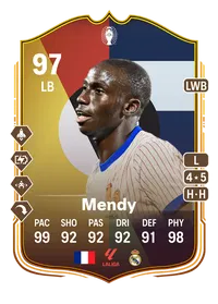 Ferland Mendy UEFA EURO Make Your Mark 97 Overall Rating