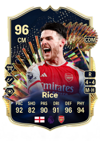 Declan Rice Team of the Season 96 Overall Rating