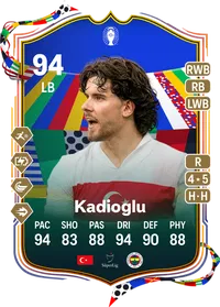 Ferdi Kadioglu UEFA EURO Team of the Tournament 94 Overall Rating