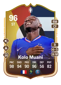 Randal Kolo Muani UEFA EURO Make Your Mark Plus 96 Overall Rating