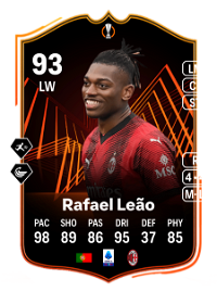 Rafael Leão UEL Road to the Final 93 Overall Rating