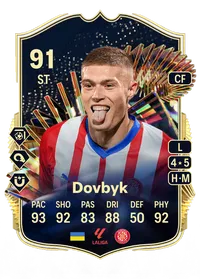 Artem Dovbyk Team of the Season 91 Overall Rating