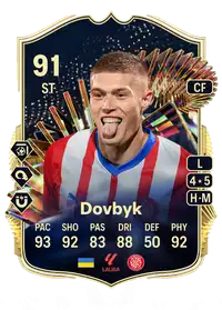 Artem Dovbyk Team of the Season 91 Overall Rating