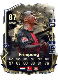 Jeremie Frimpong Thunderstruck 87 Overall Rating