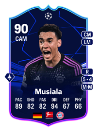 Jamal Musiala UEFA CHAMPIONS LEAGUE TEAM OF THE TOURNAMENT 90 Overall Rating