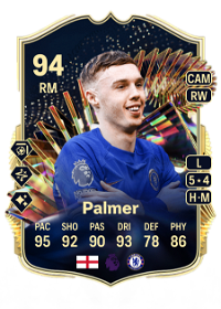 Cole Palmer Team of the Season 94 Overall Rating