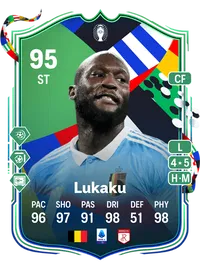 Romelu Lukaku UEFA EURO Path to Glory 95 Overall Rating