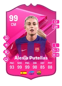 Alexia Putellas FUTTIES 99 Overall Rating