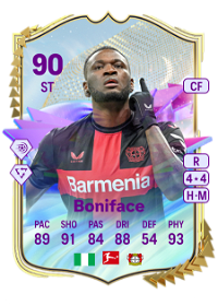 Victor Boniface Future Stars 90 Overall Rating