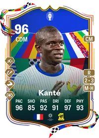 N'Golo Kanté UEFA EURO Team of the Tournament 96 Overall Rating