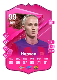 Caroline Graham Hansen FUTTIES 99 Overall Rating