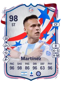 Lautaro Martínez Copa América Team of the Tournament 98 Overall Rating