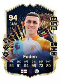 Phil Foden Team of the Season 94 Overall Rating