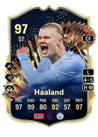 Erling Haaland Team of the Season 97 Overall Rating