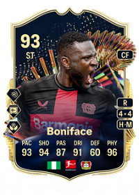 Victor Boniface Team of the Season 93 Overall Rating