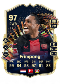 Jeremie Frimpong Team of the Season 97 Overall Rating