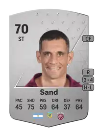 José Sand Common 70 Overall Rating