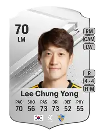 Lee Chung Yong Rare 70 Overall Rating