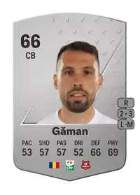 Valerică Găman Common 66 Overall Rating