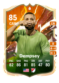 Clint Dempsey UT Heroes 85 Overall Rating