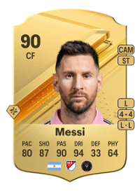 Lionel Messi Rare 90 Overall Rating