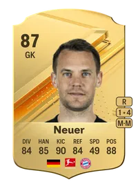 Manuel Neuer Rare 87 Overall Rating