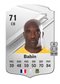 Jean-Sylvain Babin Rare 71 Overall Rating