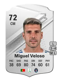 Miguel Veloso Rare 72 Overall Rating