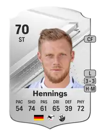 Rouwen Hennings Rare 70 Overall Rating