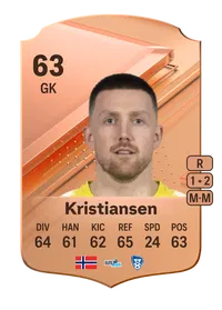 Anders Kristiansen Rare 63 Overall Rating