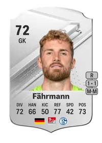 Ralf Fährmann Rare 72 Overall Rating