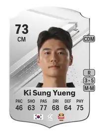 Ki Sung Yueng Rare 73 Overall Rating