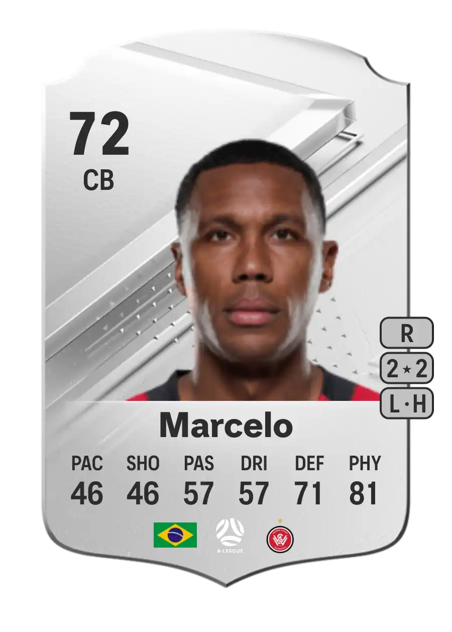 Marcelo Rare 72 Overall Rating