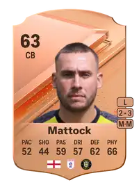 Joe Mattock Rare 63 Overall Rating