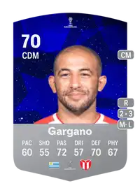 Walter Gargano CONMEBOL Sudamericana 70 Overall Rating