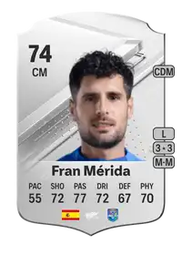 Fran Mérida Rare 74 Overall Rating