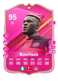 Victor Boniface FUTTIES Premium 95 Overall Rating