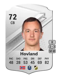 Even Hovland Rare 72 Overall Rating