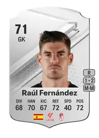 Raúl Fernández Rare 71 Overall Rating