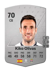 Kiko Olivas Common 70 Overall Rating