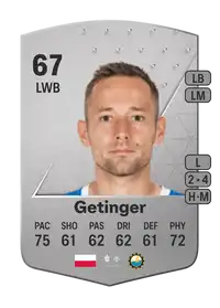 Krystian Getinger Common 67 Overall Rating