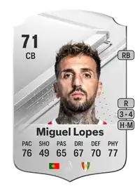 Miguel Lopes Rare 71 Overall Rating