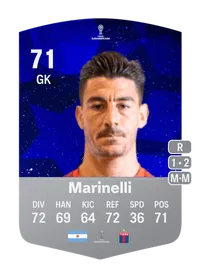 Gonzalo Marinelli CONMEBOL Sudamericana 71 Overall Rating