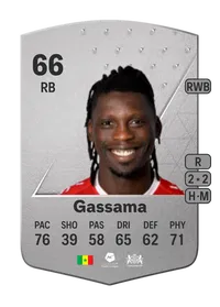 Lamine Gassama Common 66 Overall Rating