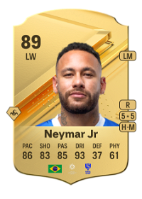 Neymar Jr Rare 89 Overall Rating