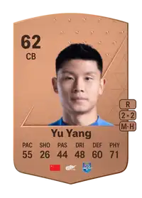 Yu Yang Common 62 Overall Rating