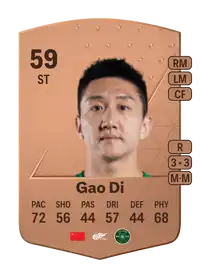 Gao Di Common 59 Overall Rating